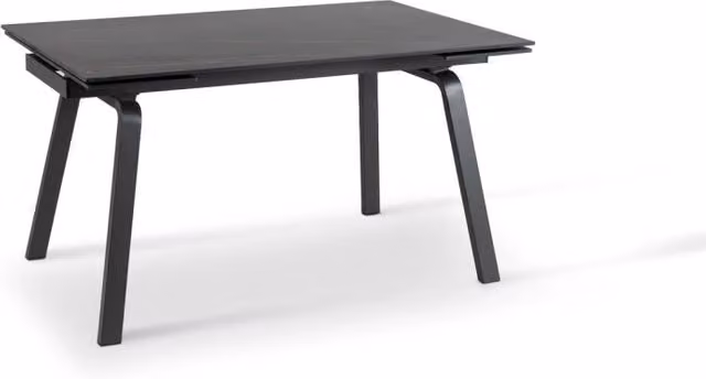 Tavolo da pranzo rettangolare allungabile Giordanoshop in ceramica opaca bianco e grigio