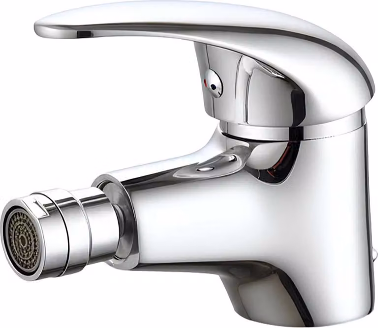 Avizar, rubinetto lavabo monocomando cromato 12×11 cm acqua calda e fredda, argento