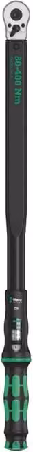 Chiave dinamometrica con cricchetto reversibile Wera Click-Torque C 5 1/2" 80-400 Nm colore nero