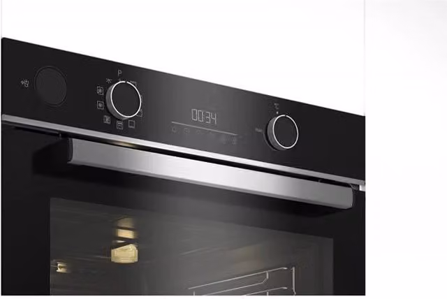 BEKO FORNO DA INCASSO MULTIFUNZIONE ELETTRICO 60 CM ASSISTITO A VAPORE CLASSE A+ AEROPERFECT CRISTALLO NERO E ACCIAIO INOX BEYOND B300 BBIS13300XMPE