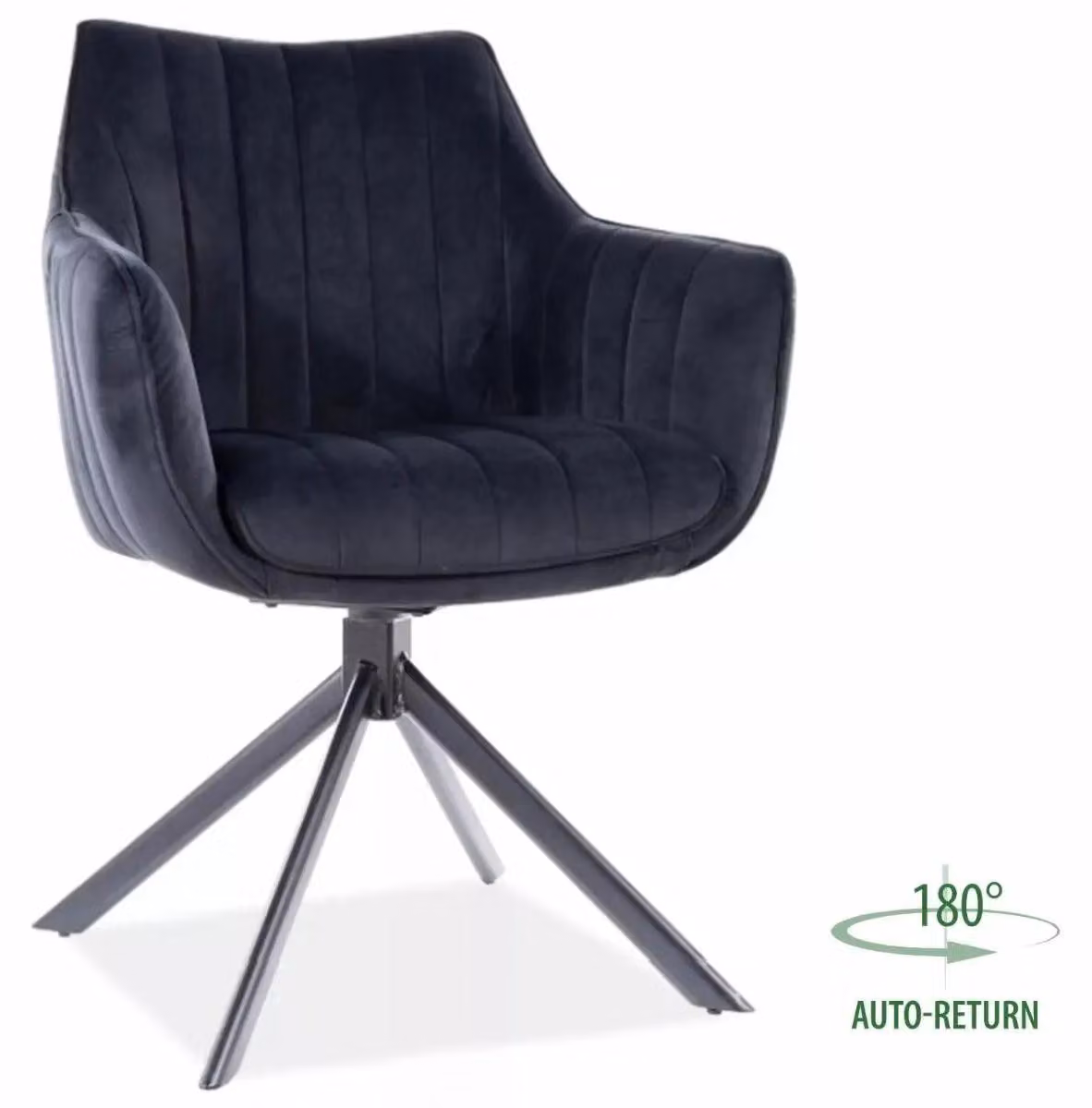 Sedia girevole OTO 1 - nero