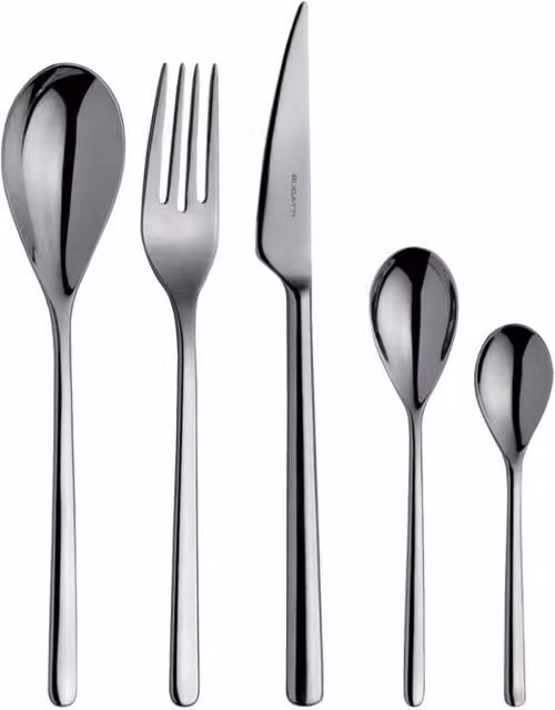 Set di posate Casa Bugatti Sintesi in acciaio inox argentato, 30 pezzi con scatola Gallery