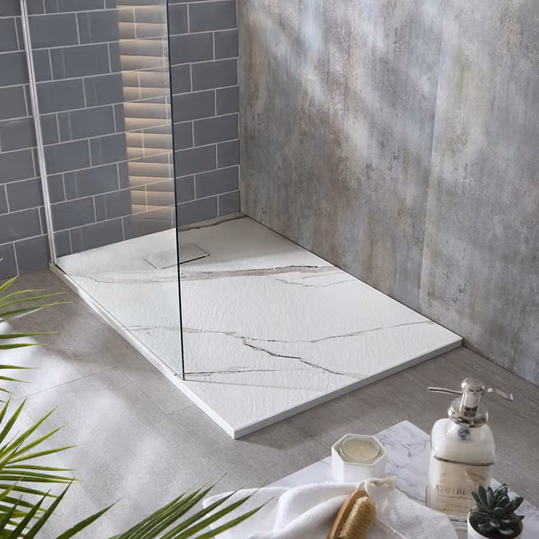 Piatto Doccia Rettangolare Effetto Marmo 900 X 800mm