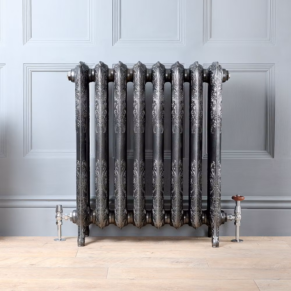 Radiatore Tradizionale in Ghisa 768x588mm Peltro Scuro - Charlotte