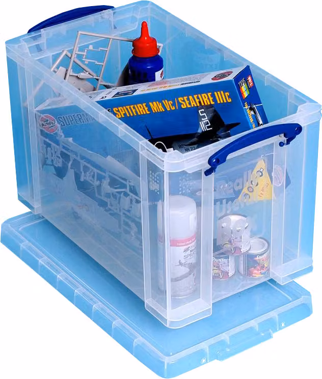 Scatola di stoccaggio Really Useful Box 24 litri trasparente