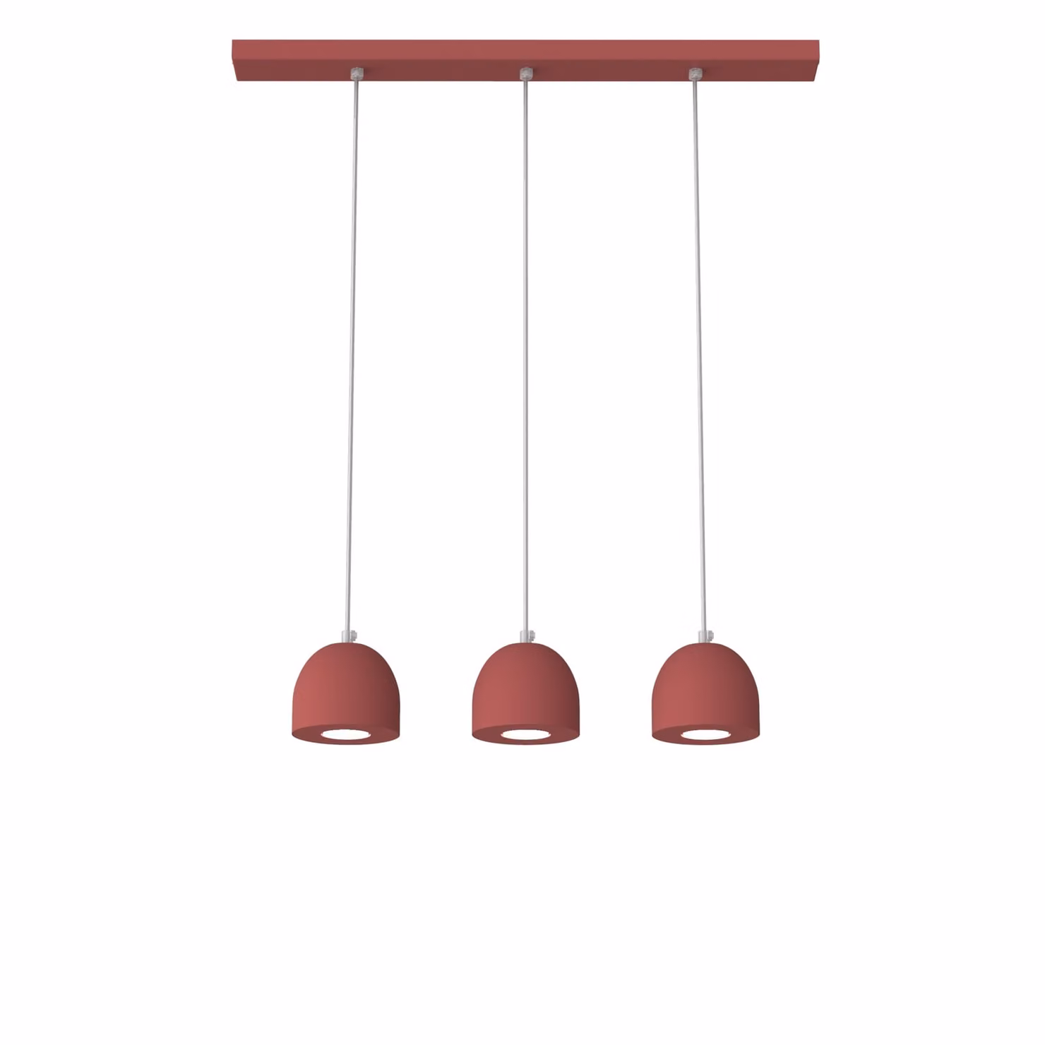Lampada A Sospensione Campanella Linear X3 Monocolore Opaca