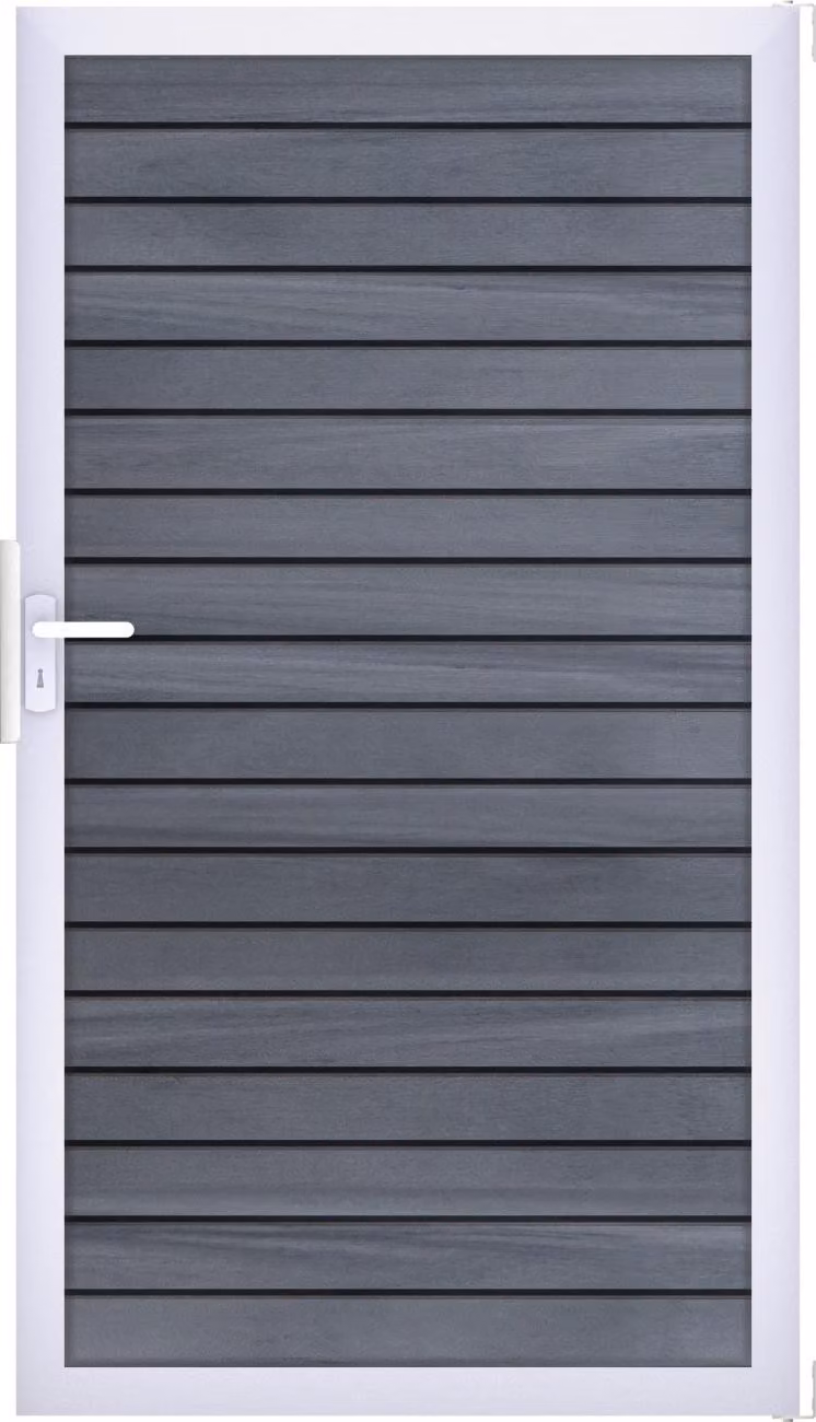 Groja Solid Rhombus Universal porta singola con telaio in alluminio stone grey stone grey_co_extruded
