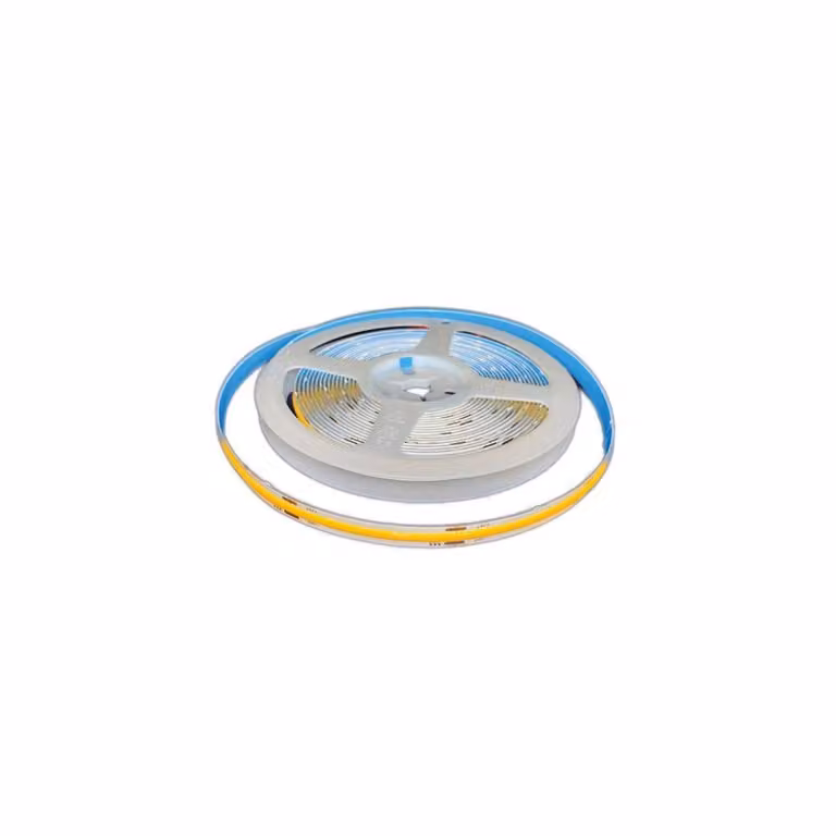 Striscia LED, luce bianco caldo, 4000K, 24V, tecnologia COB, 5 metri, omogenea, tagliabile
