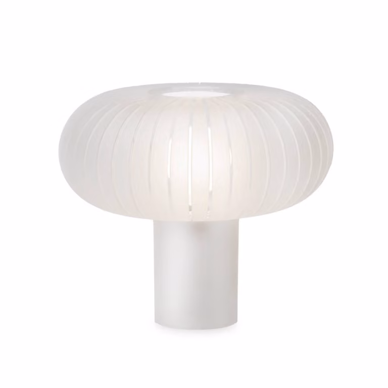 Kartell Lampada da tavolo Teresa Frozen, dimmerabile, Bianco / Opale, Soggiorno / Sala da pranzo, Plastica, Design, Lampada da tavolo