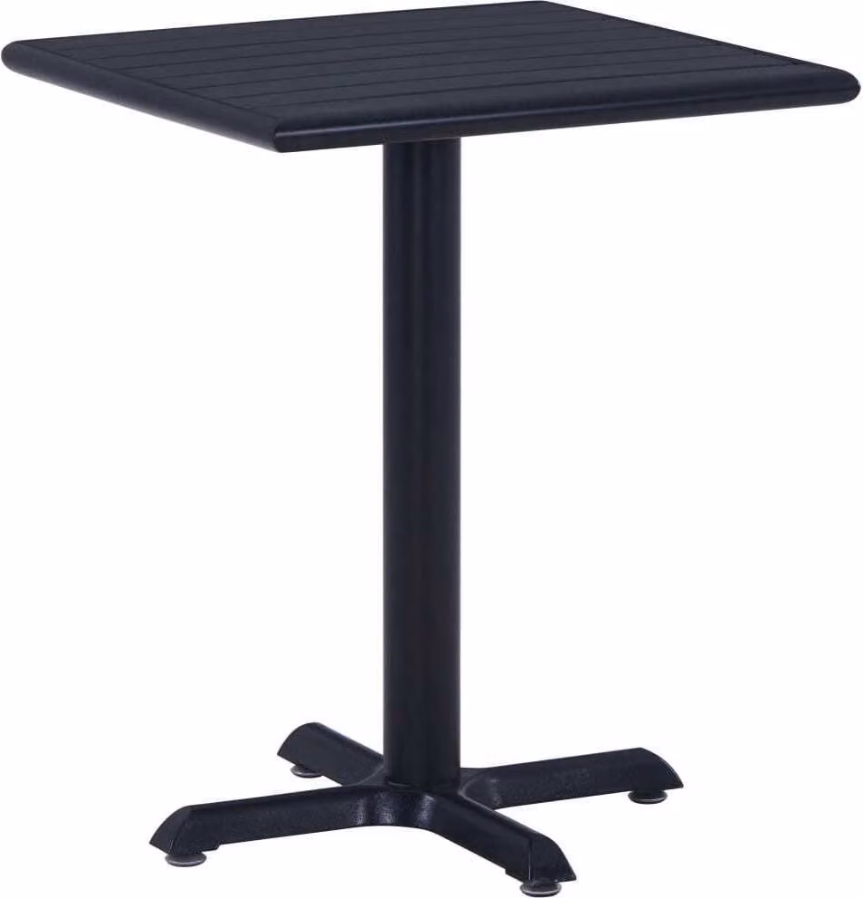Maison Exclusive - Tavolo da giardino nero, 60x60x75 cm