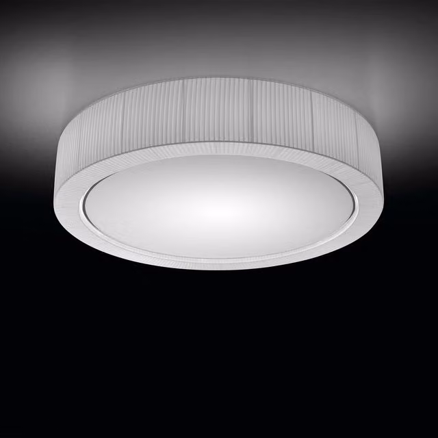 Plafoniera LED Bover Urban bianca dimmabile con design moderno a anello