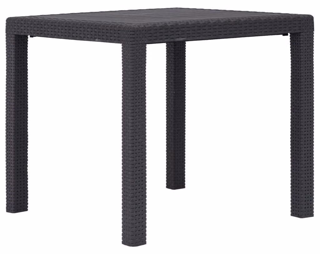 Tavolo da giardino in rattan sintetico per esterni
