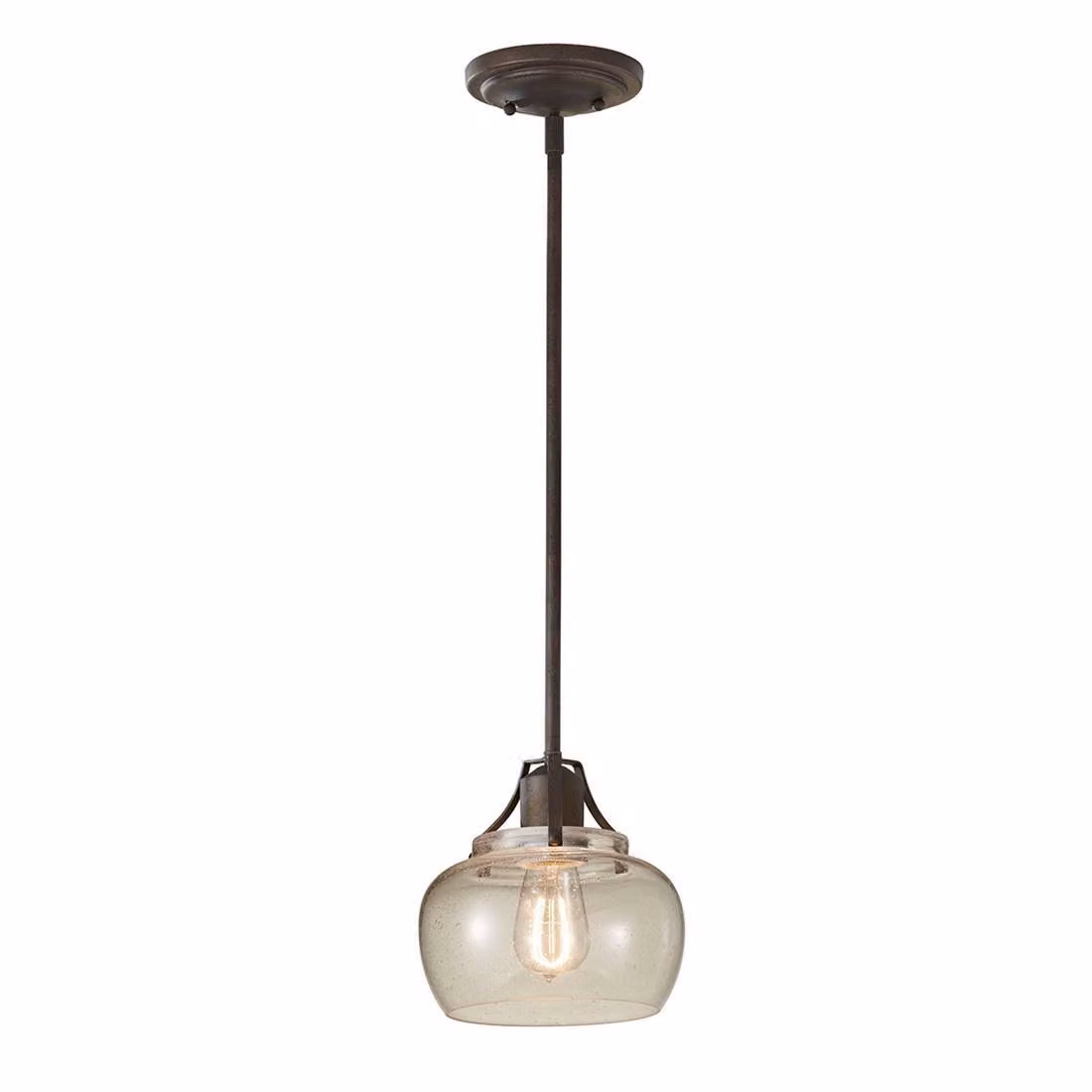 Lampada a sospensione Urban Renewal in ferro rustico, 1xE27x60W, metallo, dimensioni: 133,3x20,3x20,3 cm, IP20, Feiss