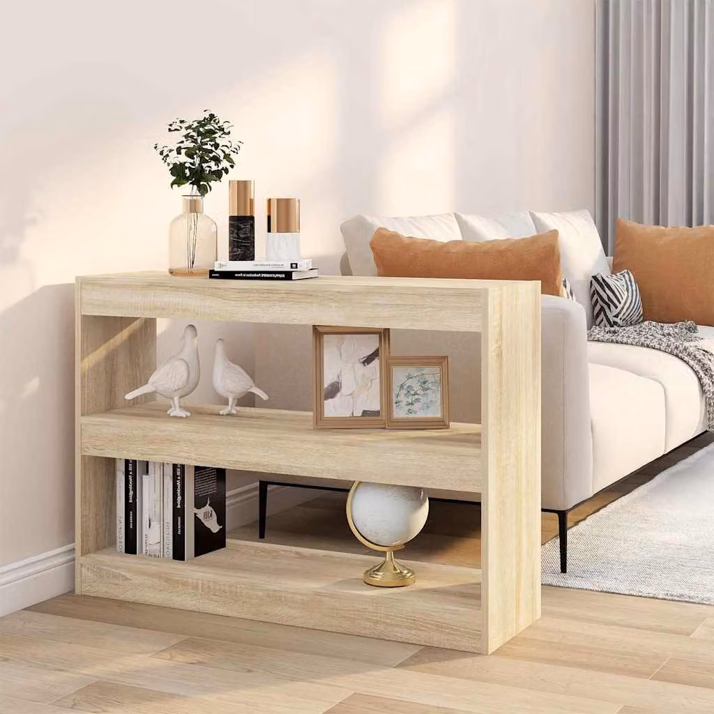 Libreria/Divisorio vidaXL in Rovere Sonoma, L/P/H: 100 x 30 x 72 cm
