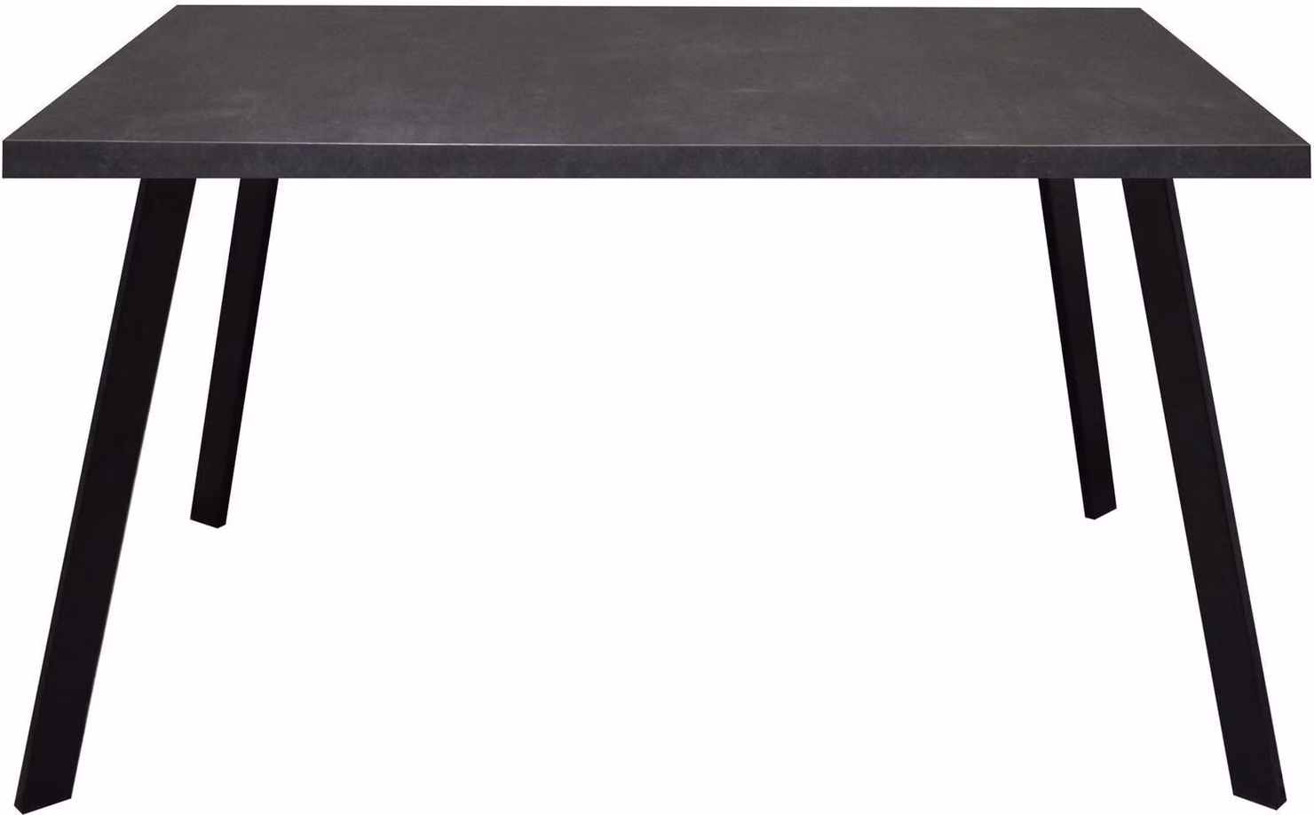 Tavolo da pranzo rettangolare Ediva 1 140 x 90 x 75 Tavolo da pranzo in acciaio nero/nero 13873-140
