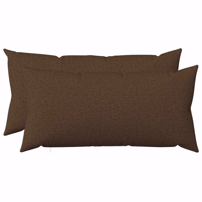 Set di 2 federe vidaXL HEERLEN marroni in poliestere, L 40 cm x P 70 cm