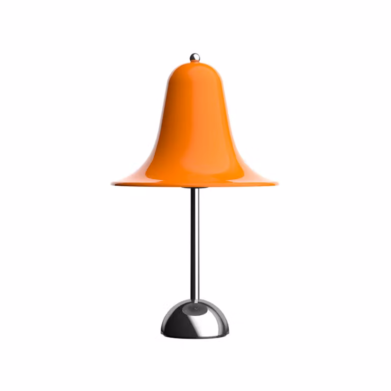 Verpan Lampada da tavolo Pantop, Giallo / Arancione, Soggiorno / Sala da pranzo, Metallo, Design, Lampada da tavolo