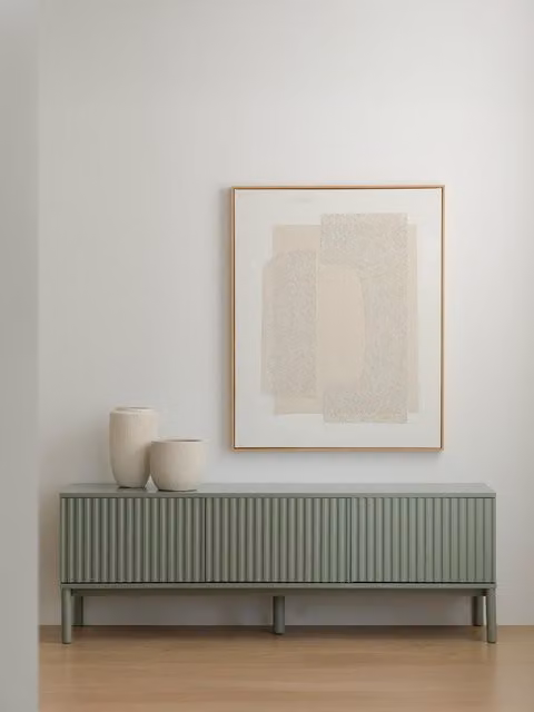 Mobile TV Melton Kenay Home verde inverno, design moderno in MDF