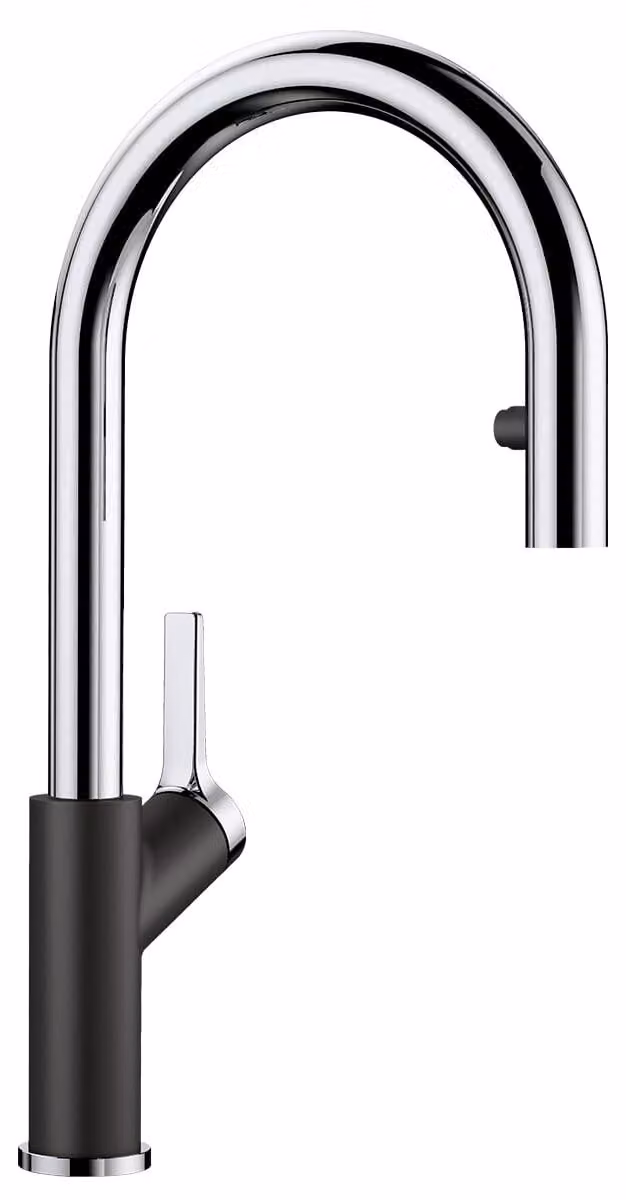 Blanco CARENA-S VARIO miscelatore da cucina DVGW  nero cromo opaco 526172