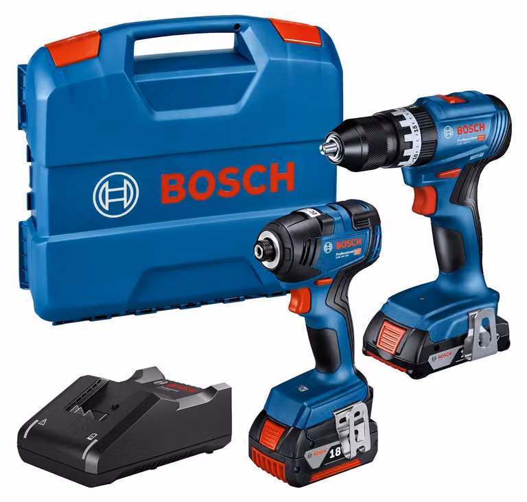 Kit combinato Bosch Professional da 18V: avvitatore a impulsi GDR 18V-200 + trapano avvitatore
