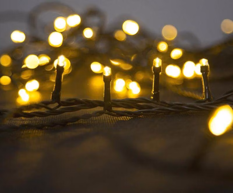 Catena luminosa MagicHome Natale Errai, 560 LED bianco caldo, 8 funzioni, 230 V, 50 Hz, IP44, per esterni, cavo di alimentazione 3 m, illuminazione, L-14 m