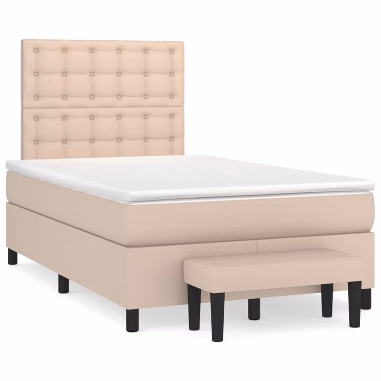 Maison Exclusive - Materasso per letto boxspring Cappuccino-Marrone 120x190 cm Pelle finta