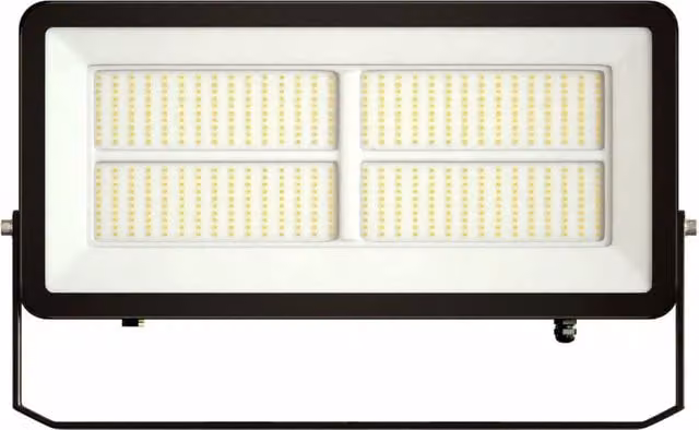 Proiettore LED Beneito Polaris nero ad alta potenza 200W con protezione IP65 e IK08 in alluminio regolabile