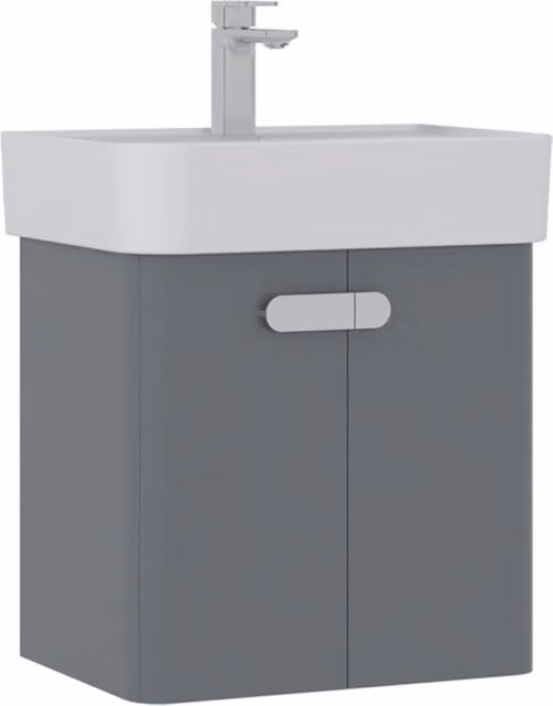 Mobile lavabo "Orbit 55" - 55 x 38 x 62 cm - Grigio