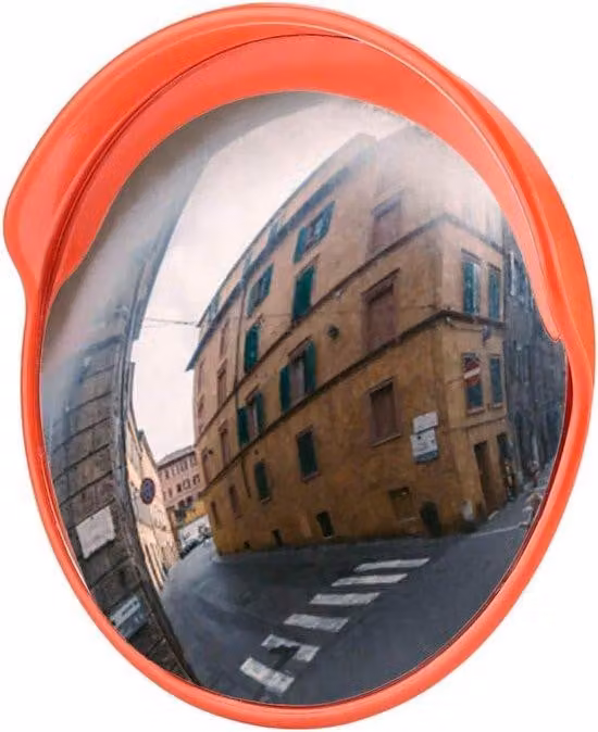 Specchi per traffico e sicurezza Famanu - Campo visivo di 130 gradi