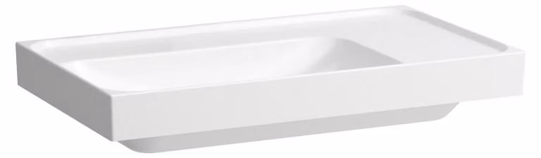 LAUFEN MEDA lavabo, encastrable, 800x460mm, tablette à droite, sans trou pour robinetterie, sans trop-plein, H8171164001121, H8171164001121