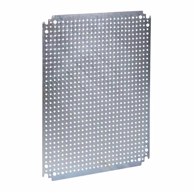 Piastra di montaggio microforata Schneider Electric, L 1200 x P 1000 mm, diametro fori da 3,6 mm a 12,5 mm di distanza NSYMF1210