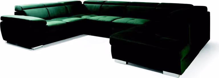 Multifunktion Big Wohnlandschaft U-Form Ecksofa Sofa Stoff Couch Polster Ecke