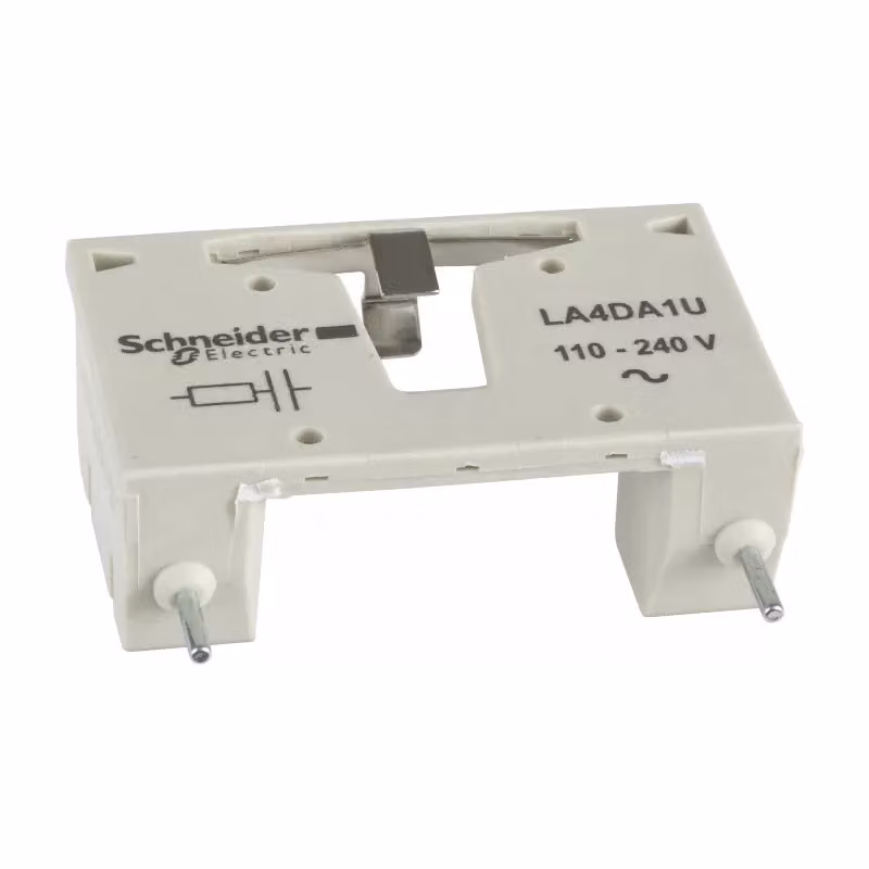 Modulo di collegamento Schneider Electric, TeSys D, circuito RC, 110-240 V CA LA4DA1U