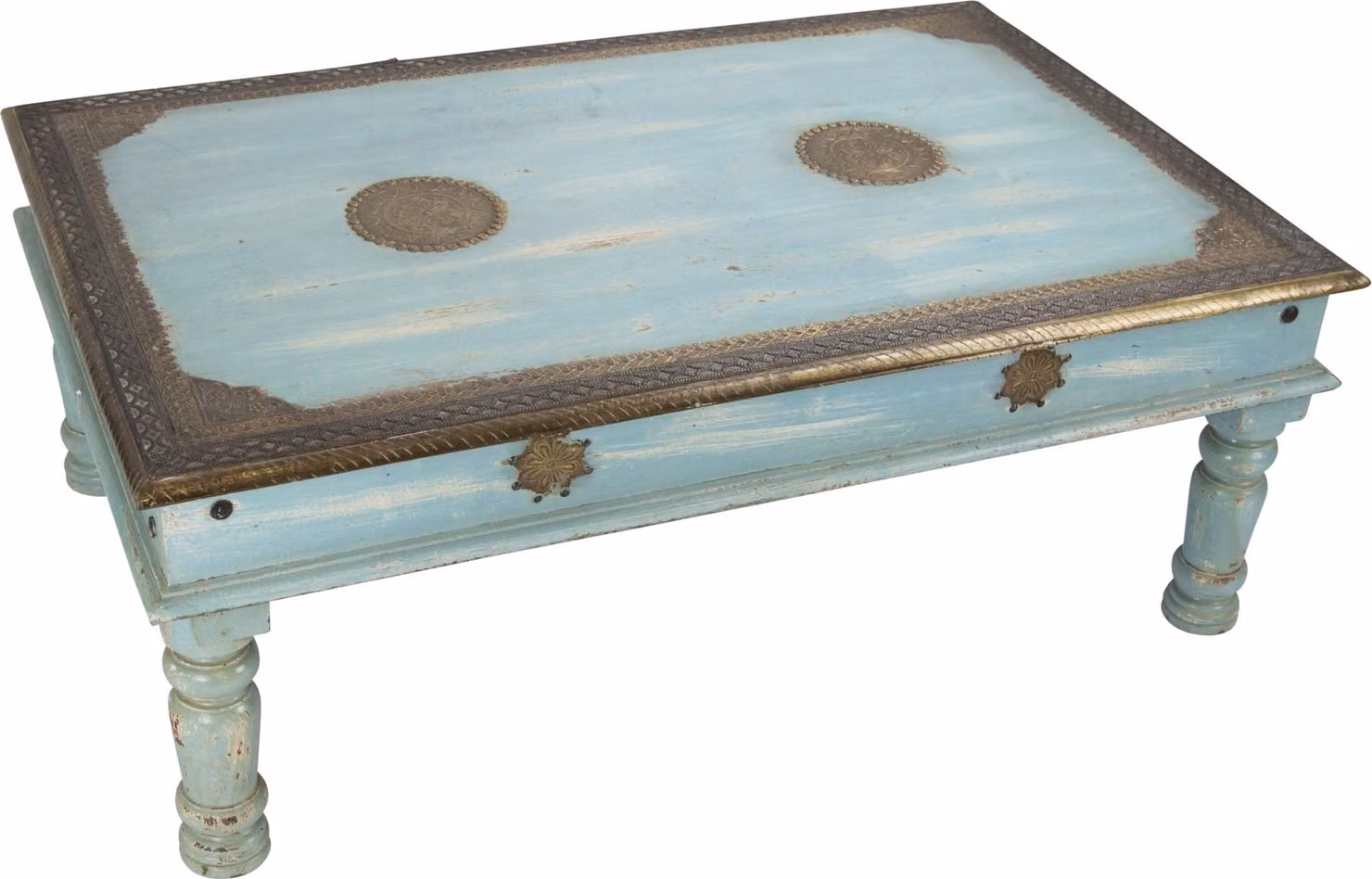 Tavolino indiano Fine Asianliving Fatto a mano in India L120xP77H46cm