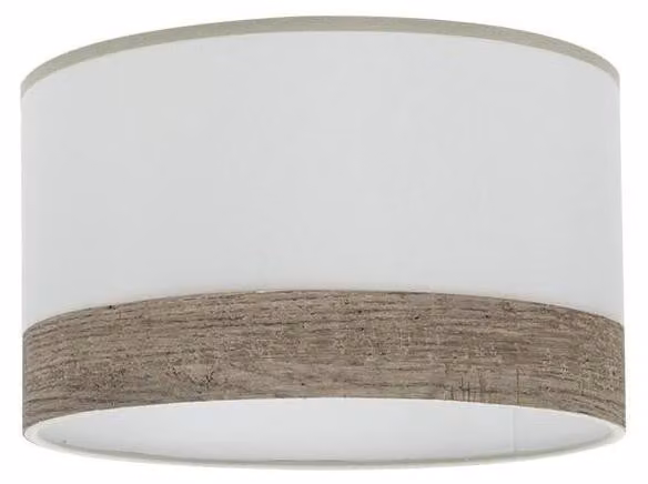 Lampada da terra E27, legno bianco-grigio, 40x40x20 cm, ideale per il soggiorno