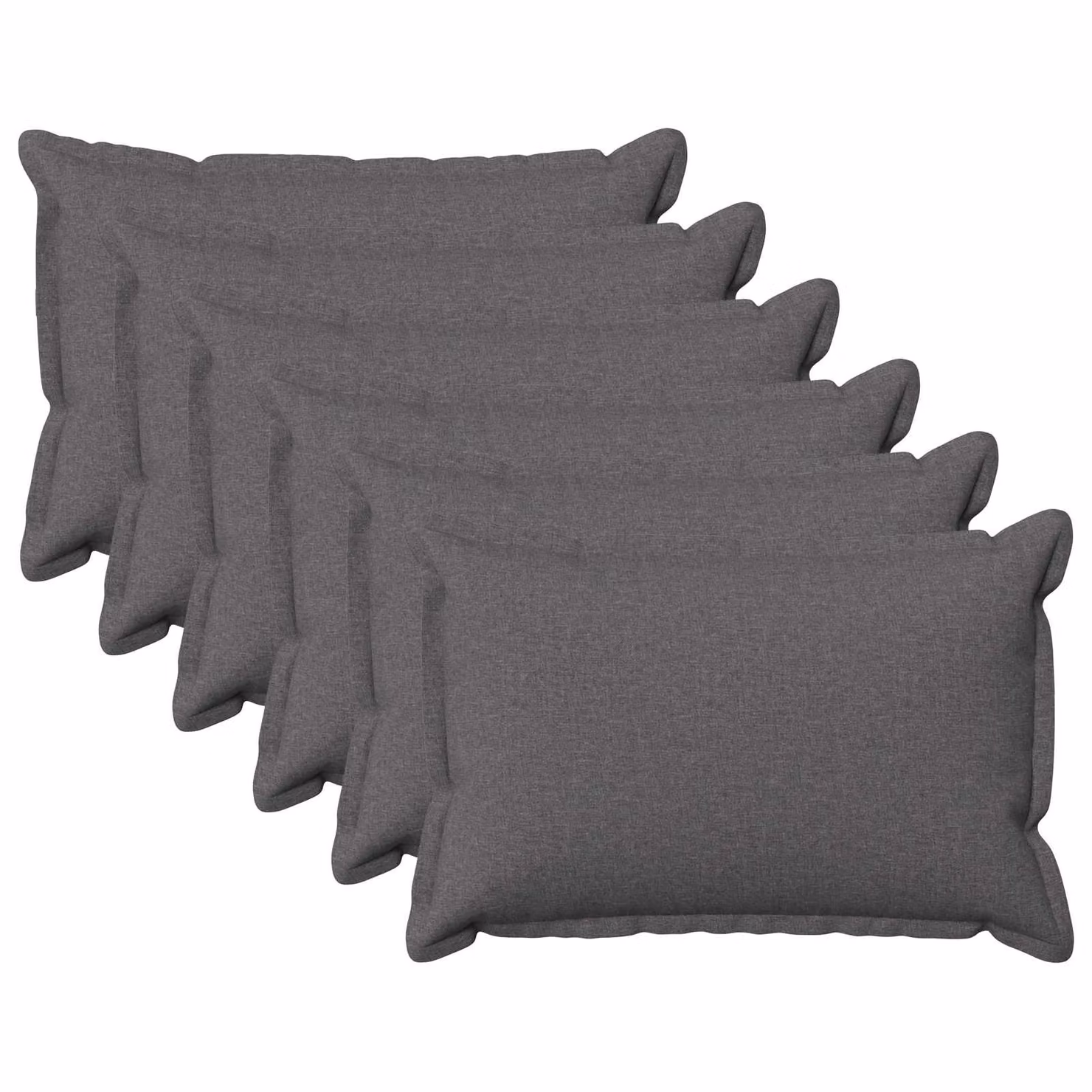 Set di 6 federe vidaXL HOUTEN Grigio Chiaro, L/P: 60 x 40 cm