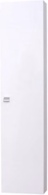 Colonna bagno Emma sospesa con 1 anta in bianco moderno