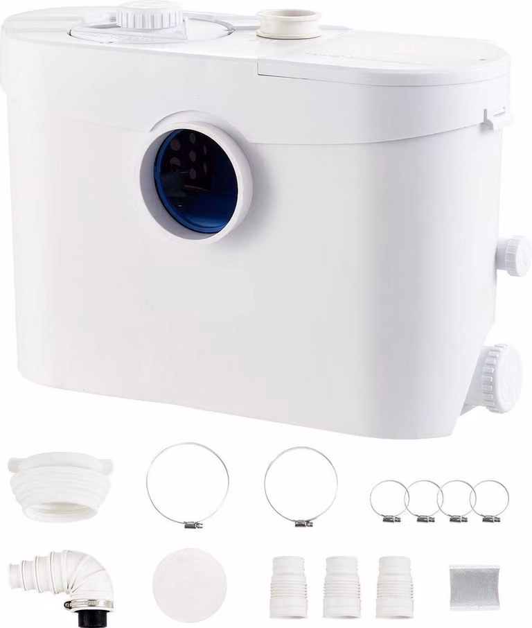 Pompa per acque reflue Rioollift, 700W, con altezza di sollevamento di 10 metri e doppia uscita per l'acqua