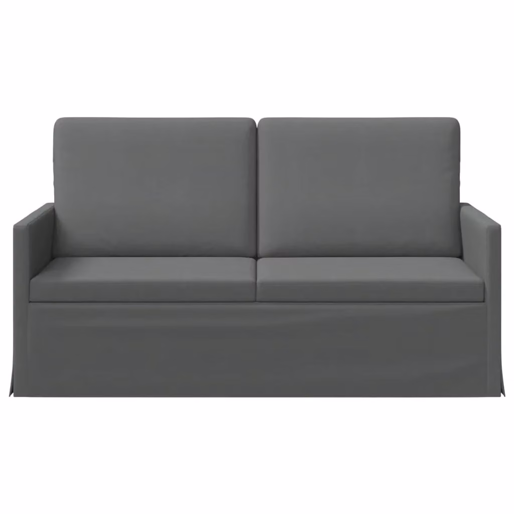 Divano a 2 posti moderno vidaXL in tessuto grigio con struttura in metallo L: 150 cm, P: 81 cm, H: 82 cm – 2