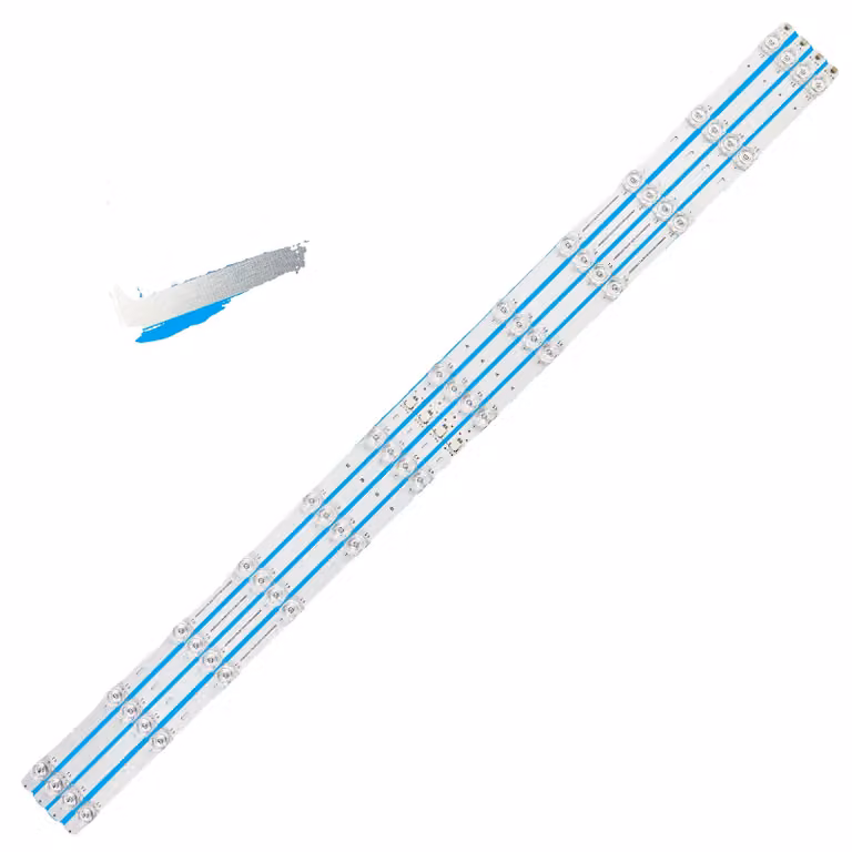 Striscia di retroilluminazione a LED, 960 mm, 12 perline LED, tensione di 3 V per perla, certificata CE, contiene 4 strisce