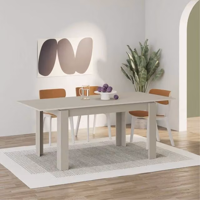 Tavolo allungabile Tolmen 140x80 cm colore cashmere