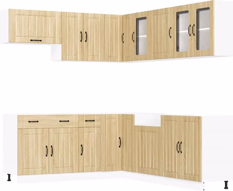Set Mobili da Cucina 11 pz Lucca Rovere Sonoma in Truciolato