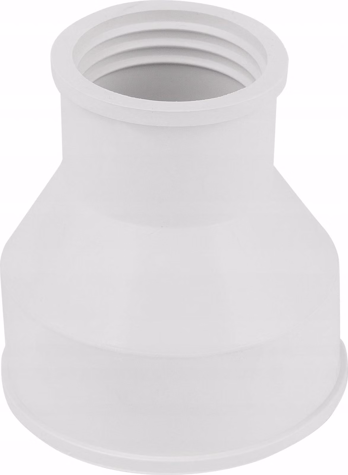 Imbuto per WC, scarico dall'alto, autochiudente, bianco