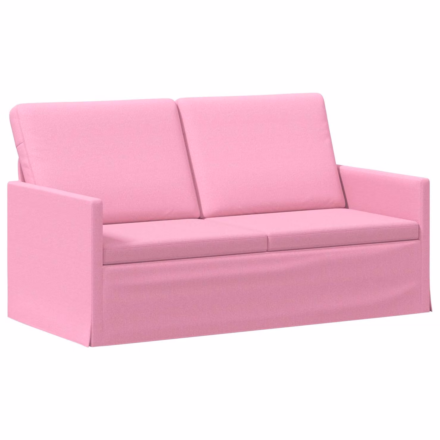 Divano a 2 posti vidaXL in tessuto rosa con struttura in metallo per il tuo soggiorno L/P/H: 150 x 81 x 82 cm