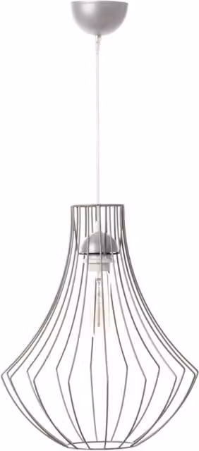 Lampada a sospensione Jasmin KENDRA HOME in metallo color argento