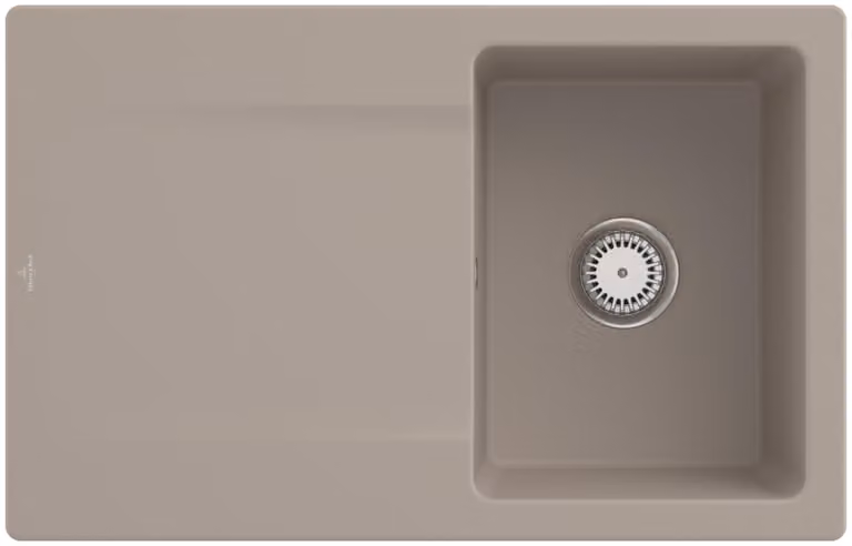 V&B lavello Siluet 45 m scarico, manuale, mandorla CeramicPlus