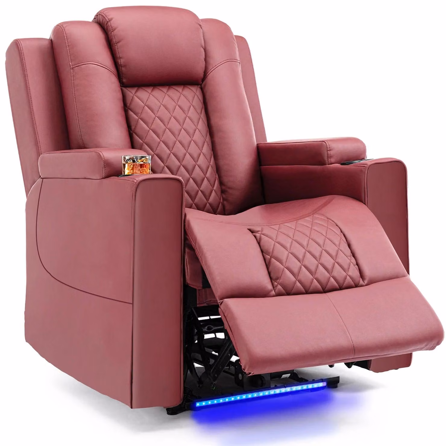 Poltrone reclinabili elettriche - Poltrone massaggianti - Poltrone relax - con funzione massaggio - e illuminazione a LED - Poltrone TV regolabili