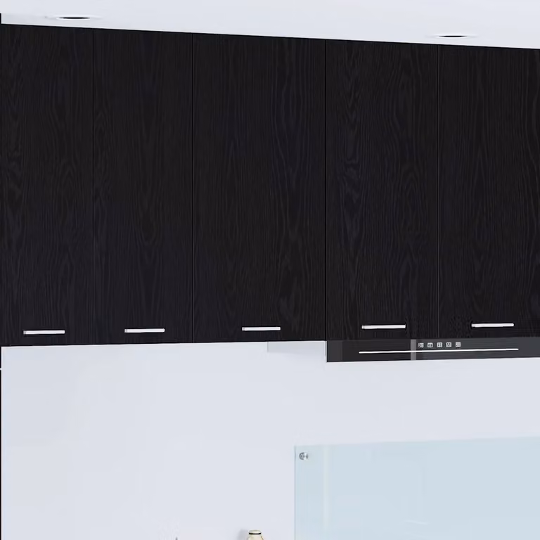 Armadio pensile da cucina moderno vidaXL in MDF nero e bianco L 40 cm, P 31 cm, H 80 cm