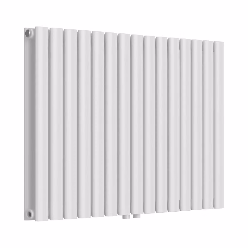 Termosifone a pannello doppio con elementi tubolari neu.haus, Bianco, L: 60 cm, H: 90 cm – 2