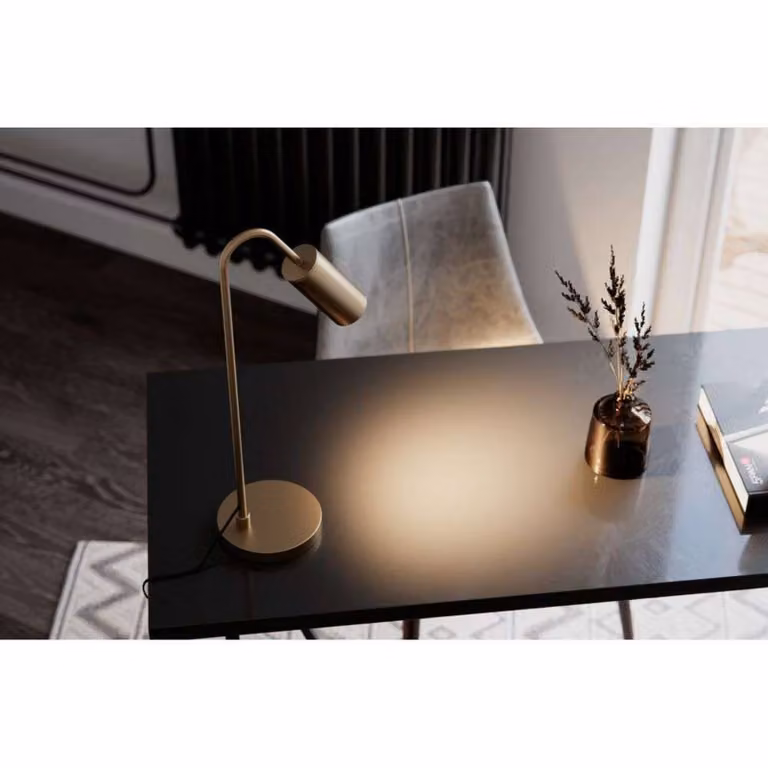By Rydéns Lampada da tavolo Curve, Ottone / Oro, Studio / Ufficio, Metallo, Moderno, Lampada da tavolo